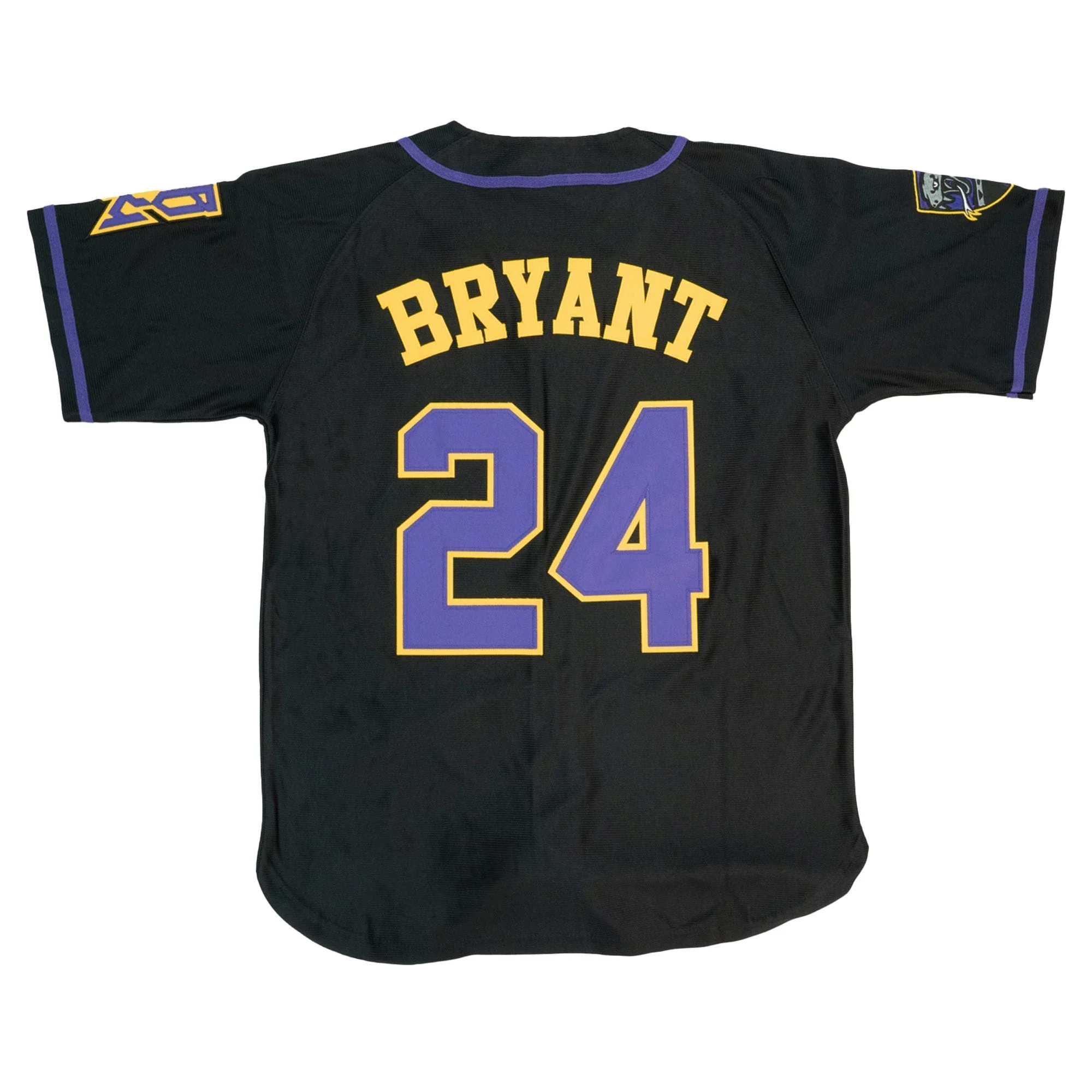 MAMBA KOBE BRYANT BUTTON DOWN JERSEY (BLACK) - Image 2