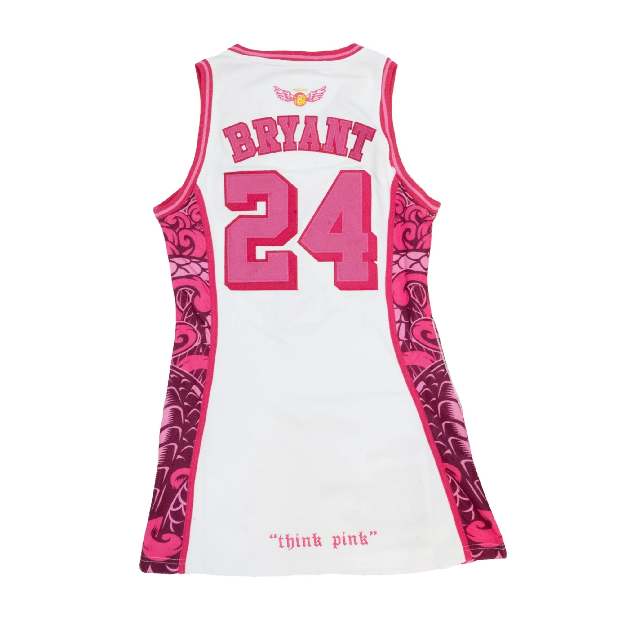 KOBE BRYANT LEGEND THINK PINK JERSEY DRESS (WHITE) - Image 2