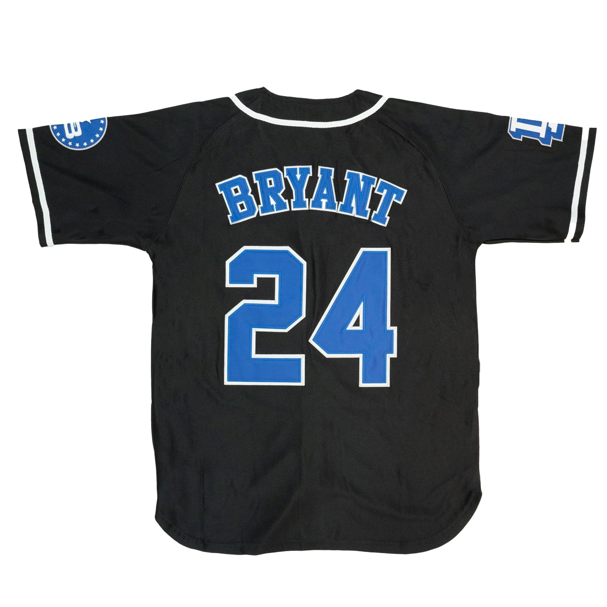 LOS ANGELES KOBE BRYANT YOUTH BUTTON DOWN JERSEY (BLACK) - Image 2