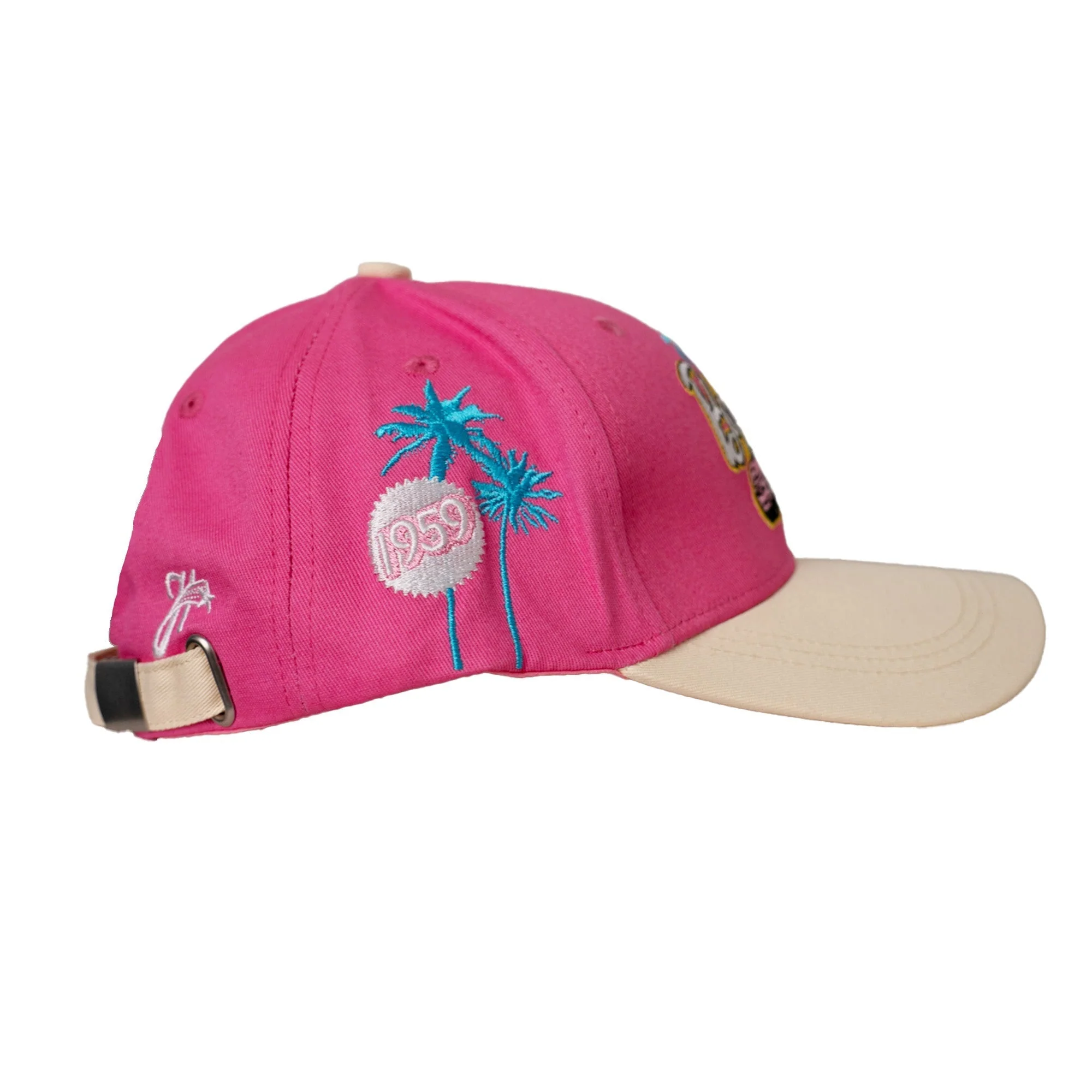 MALIBU BARBIE HAT (PINK/CREAM) - Image 2