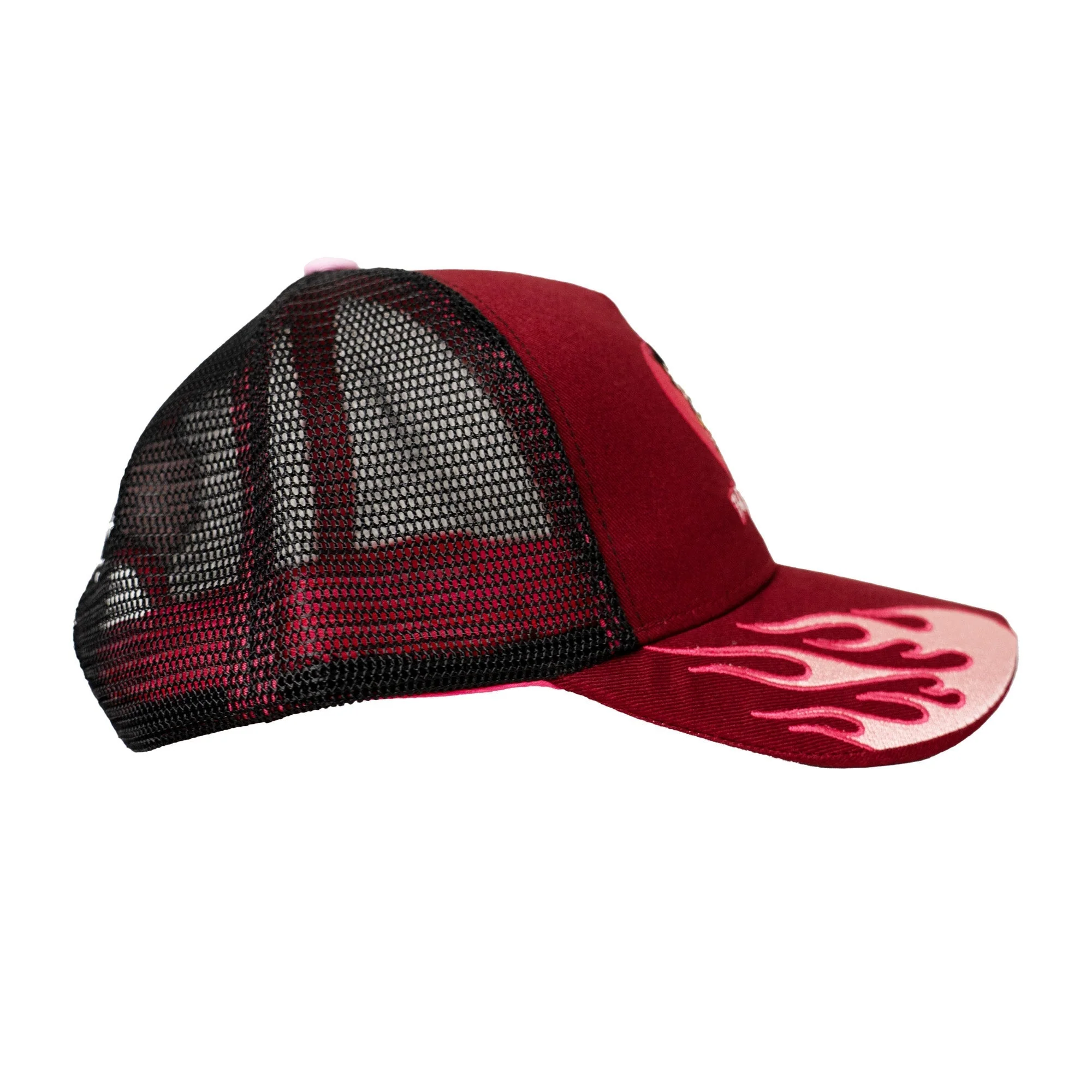 BETTY BOOP FLAME TRUCKER HAT (PURPLE/PINK) - Image 2