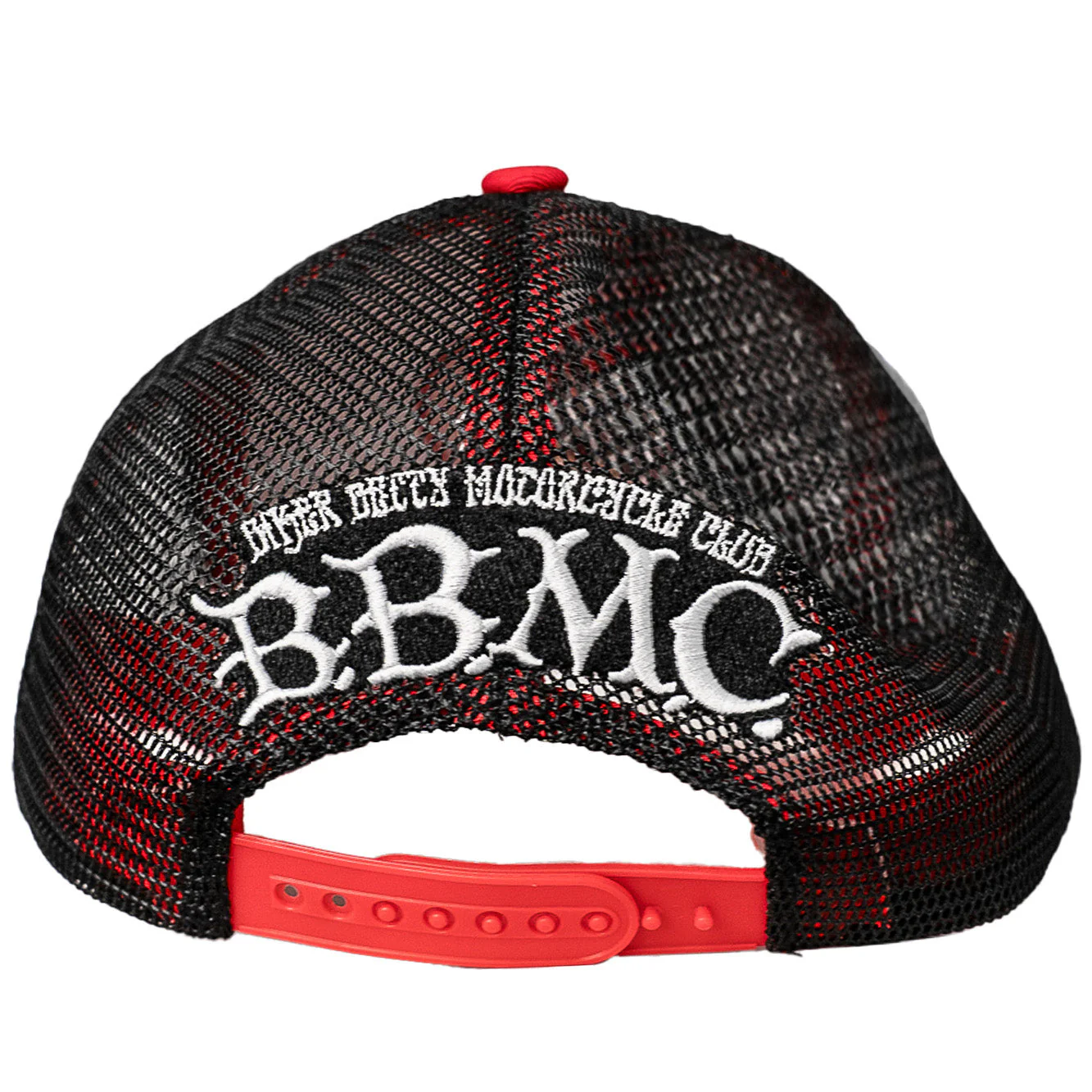 BETTY BOOP FLAME TRUCKER HAT (WHITE/RED) - Image 3