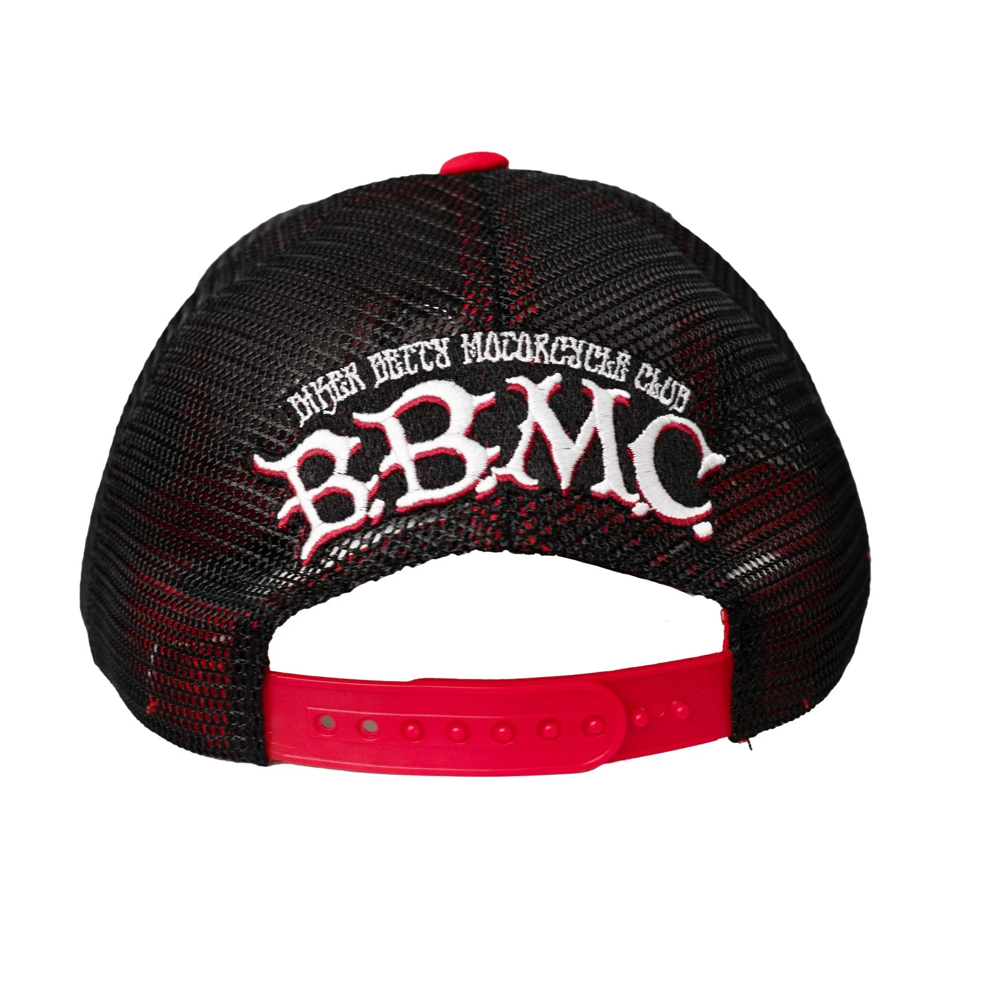 BETTY BOOP TRIBAL TRUCKER HAT (BLACK/RED) - Image 3