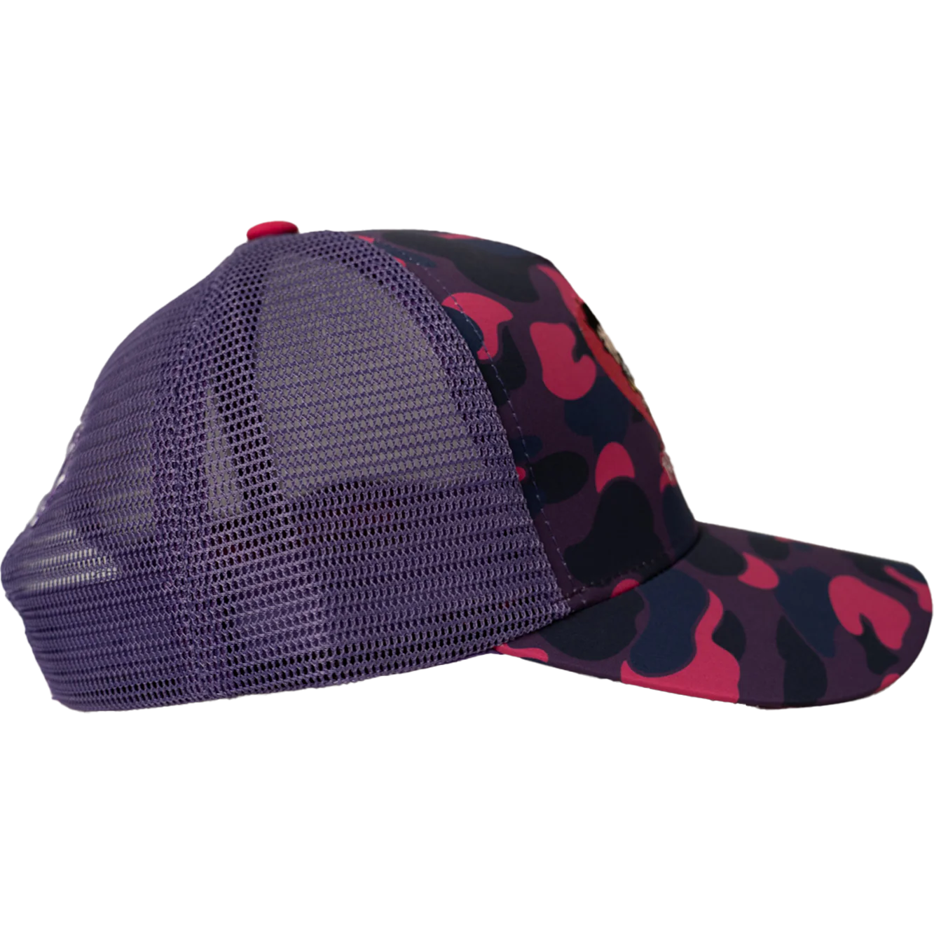 BETTY BOOP CAMO TRUCKER HAT (PURPLE) - Image 2