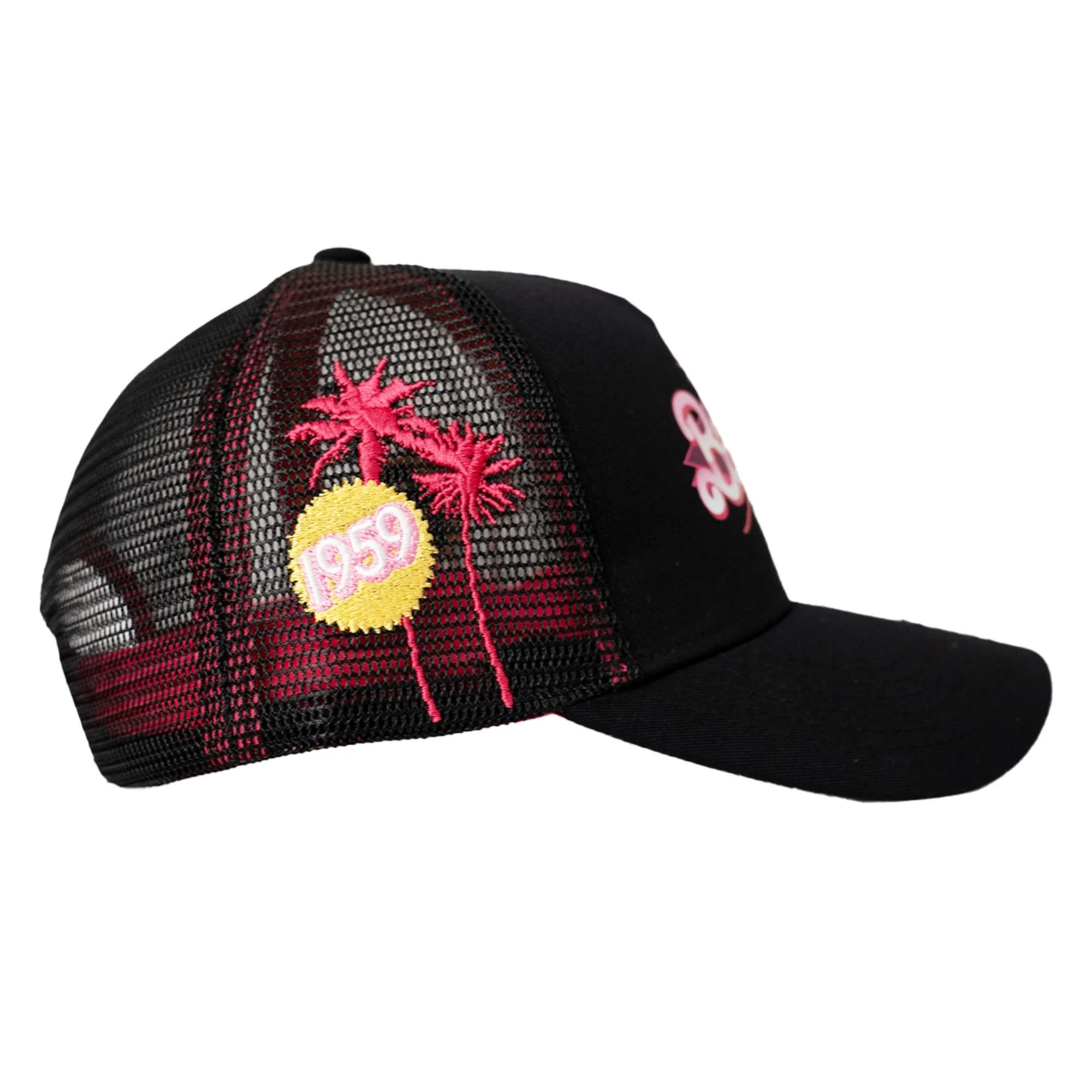 RETRO BARBIE TRUCKER HAT (BLACK) - Image 2
