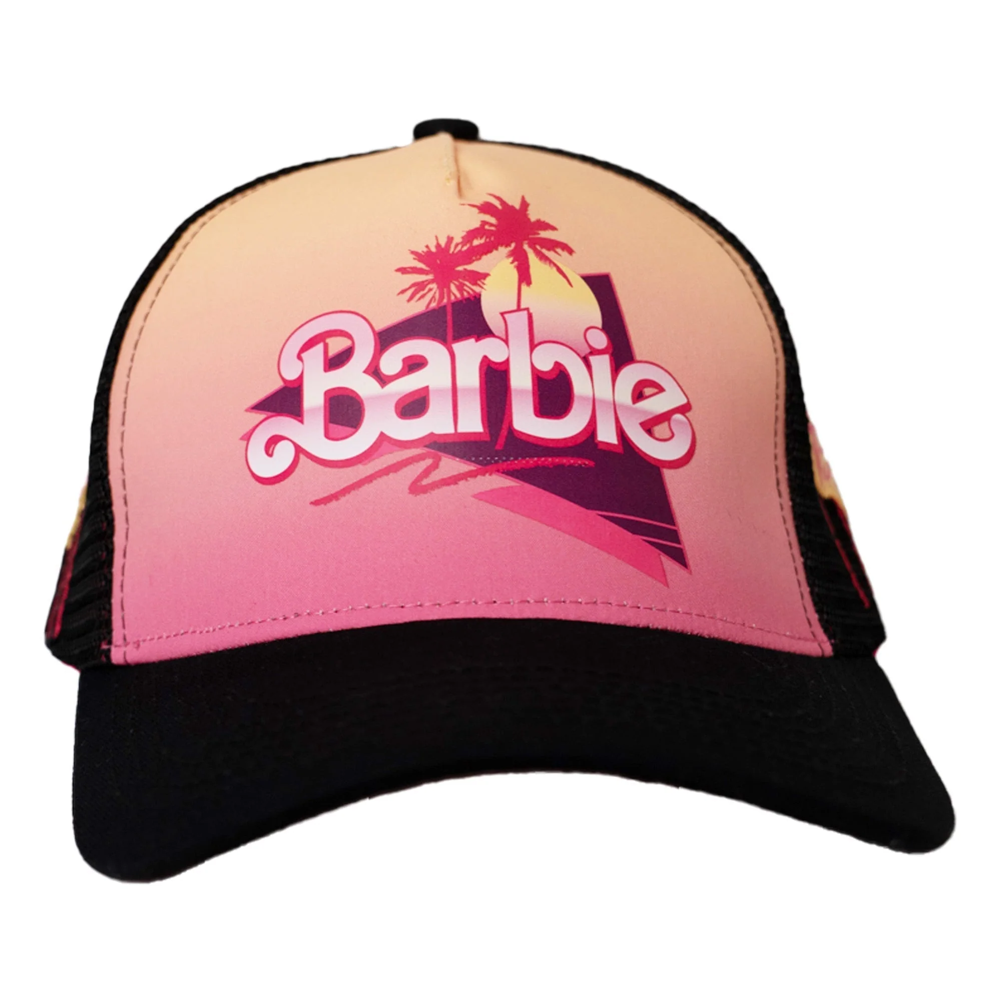 RETRO BARBIE TRUCKER HAT (YELLOW/PINK)