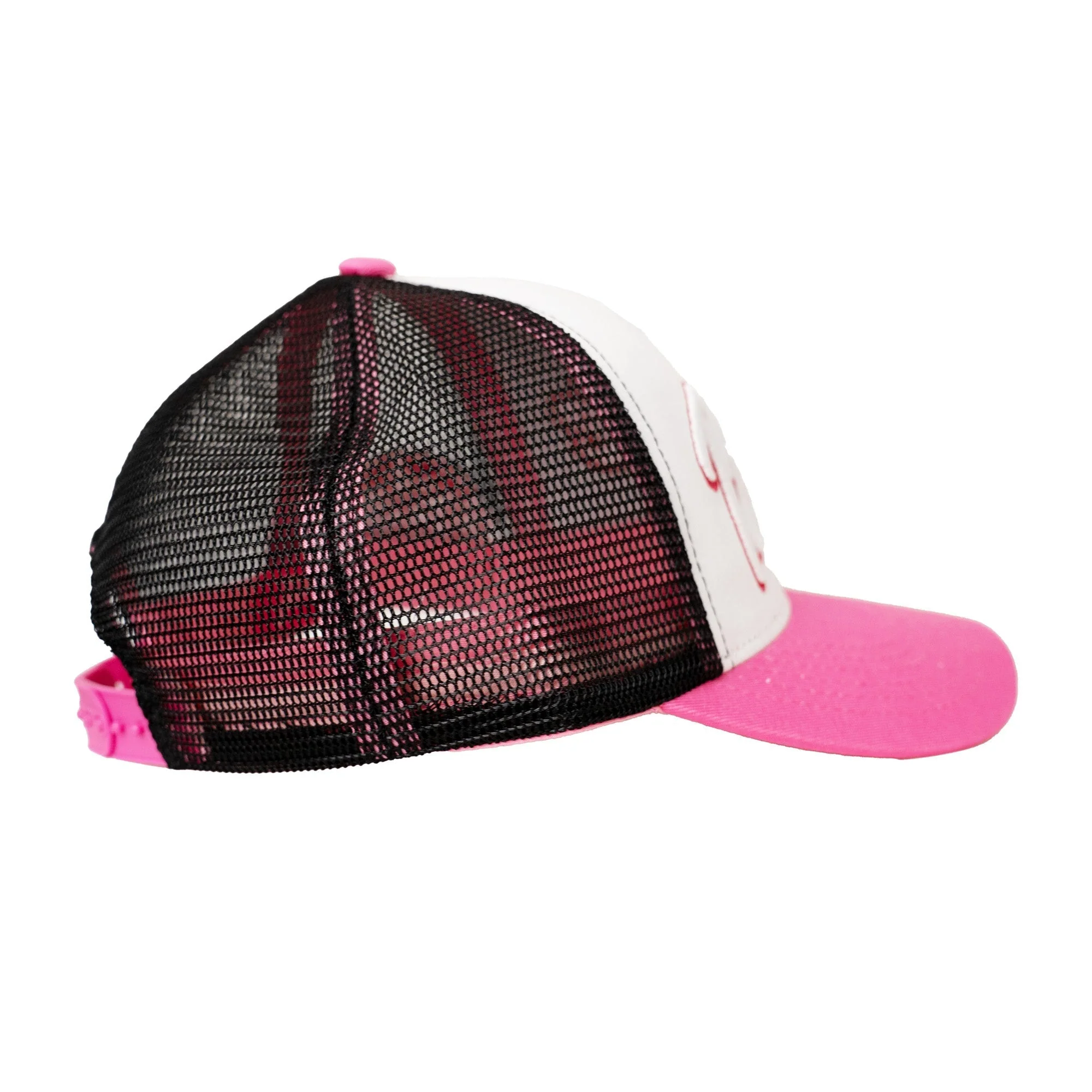 BARBIE TRUCKER HAT (WHTE/BLACK/PINK) - Image 2