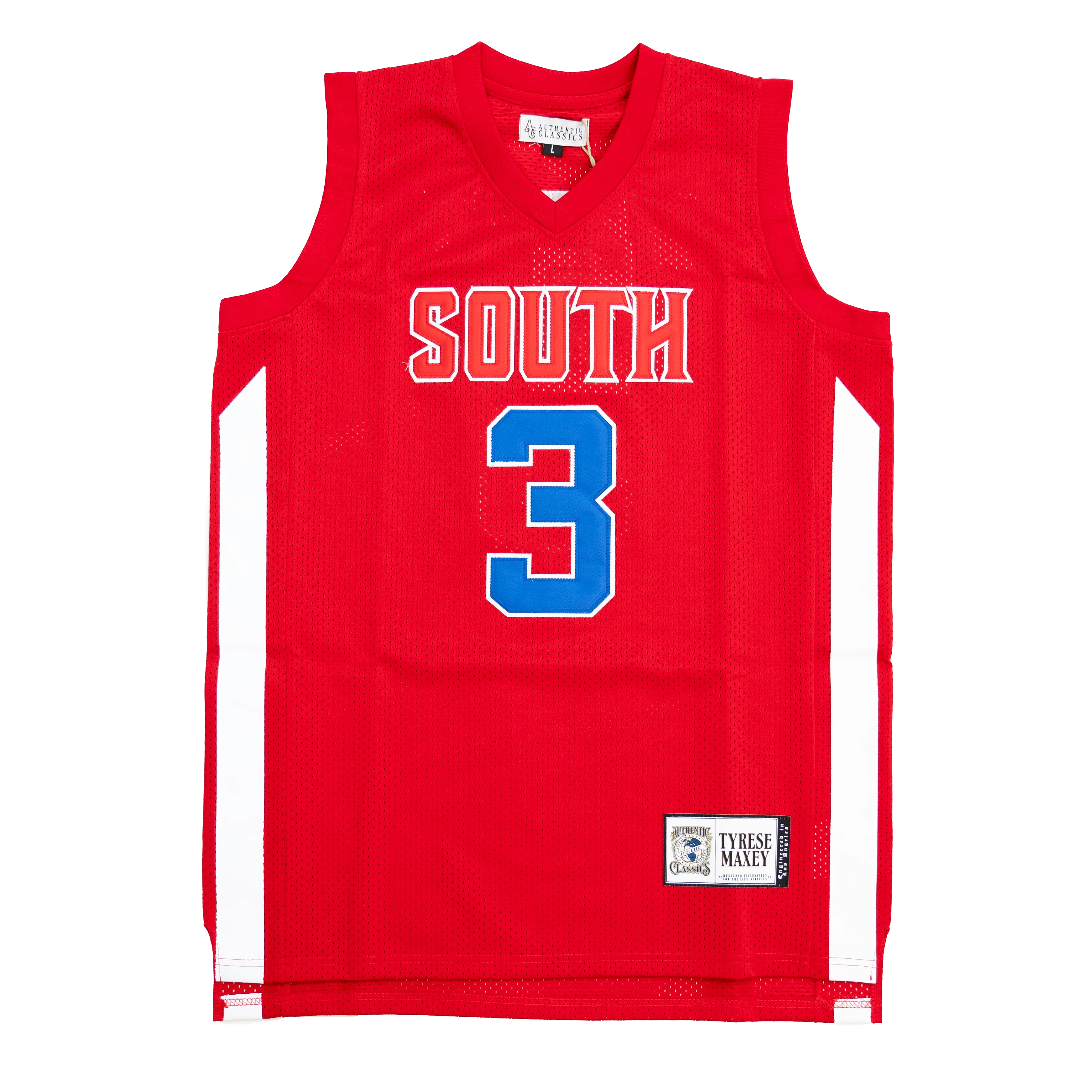 TYRESE MAXEY HIGH SCHOOL BASKETBALL JERSEY (RED)