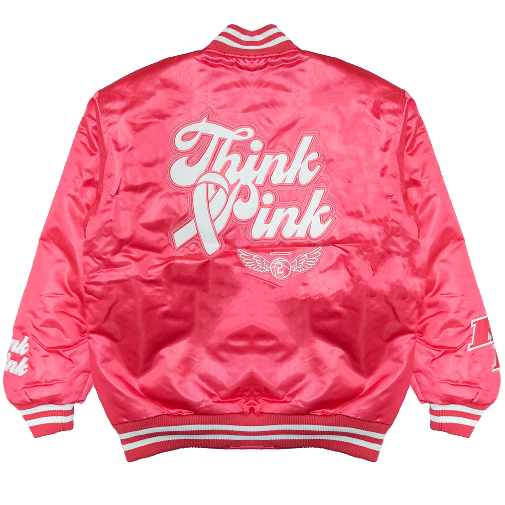 MAMBA THINK PINK SATIN JACKET (PINK) - Image 2