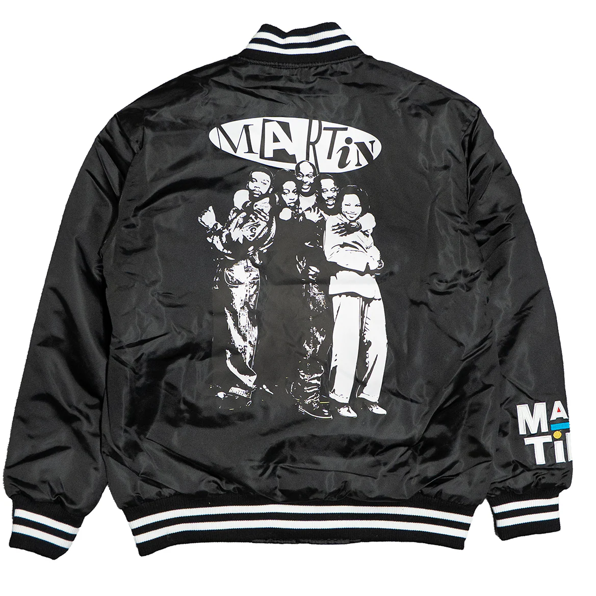 MARTIN SATIN JACKET (BLACK) - Image 2