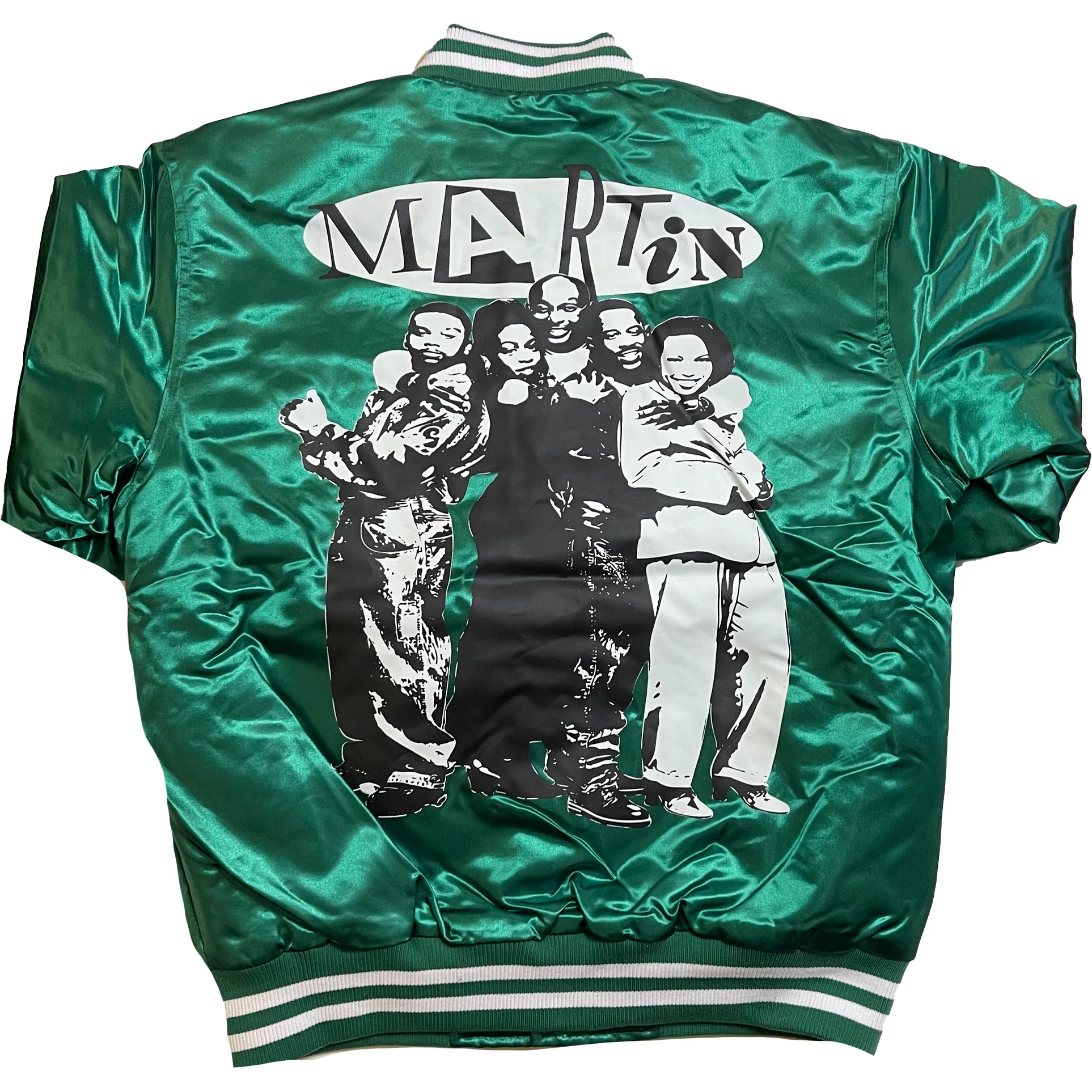 MARTIN SATIN JACKET (GREEN) - Image 2