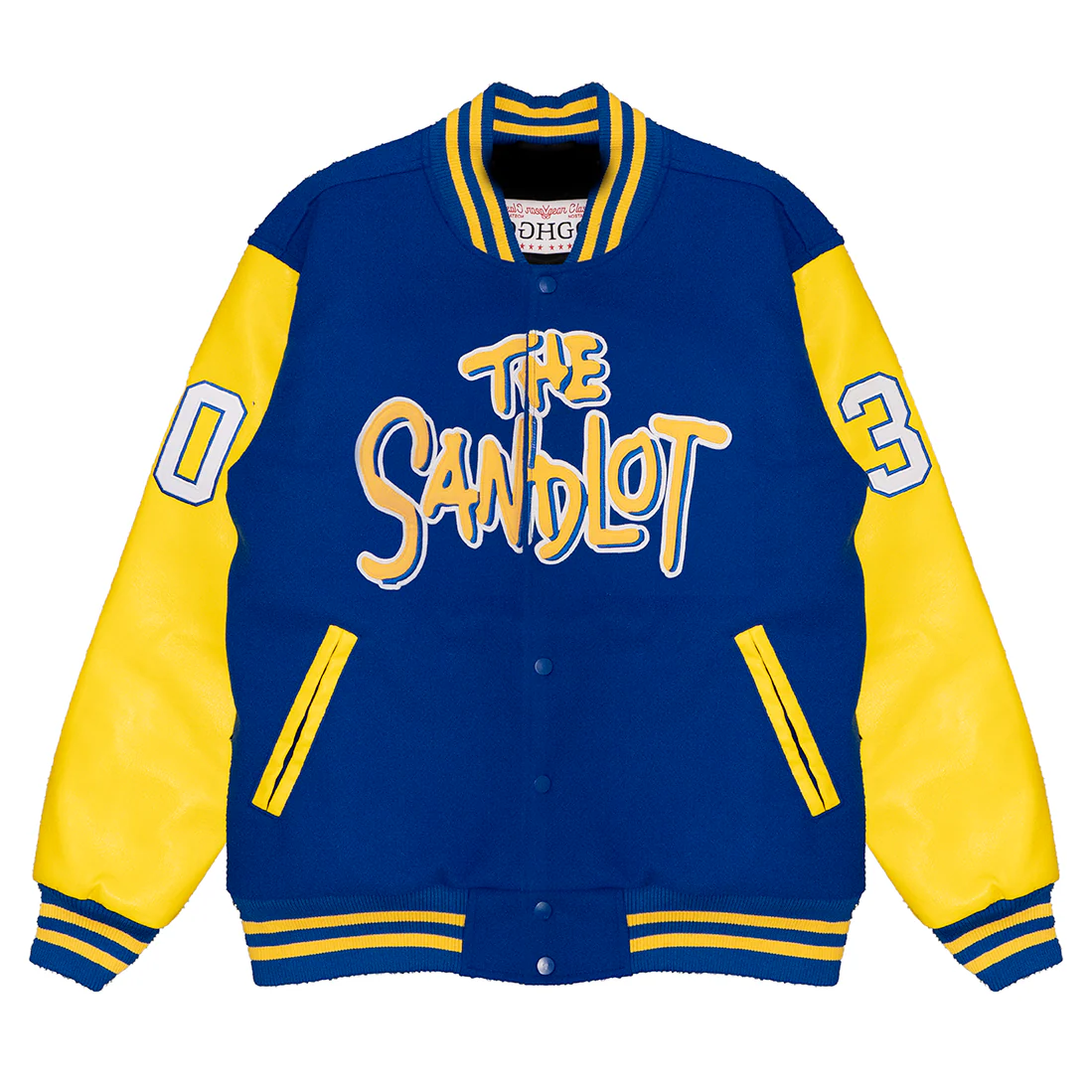 SANDLOT RODRIGUEZ VARSITY JACKET (BLUE/GOLD)