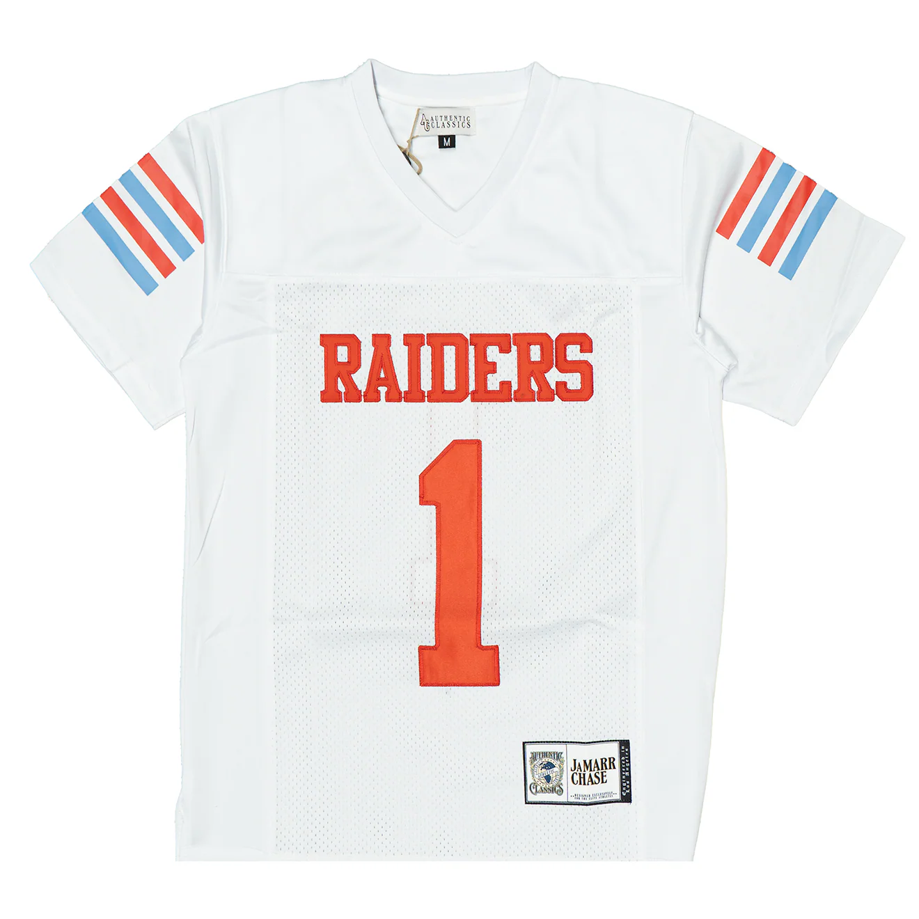 YOUTH JA MARR CHASE RAIDERS HIGH SCHOOL FOOTBALL JERSEY (WHITE)
