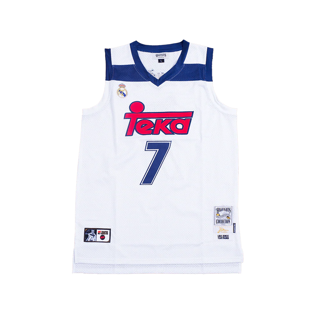 LUKA DONCIC MADRID TEKA BASKETBALL JERSEY (WHITE)