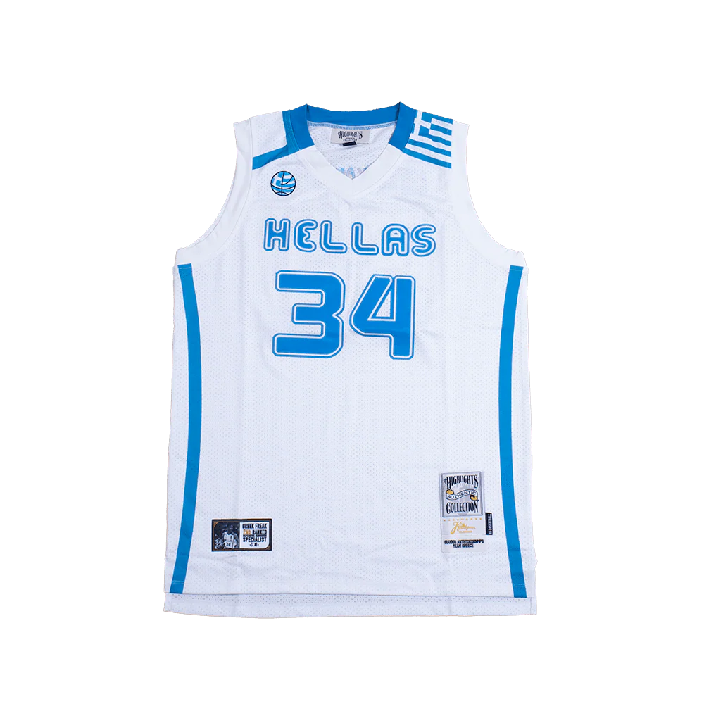 GIANNIS HELLAS TEAM GREECE BASKETBALL JERSEY (WHITE)
