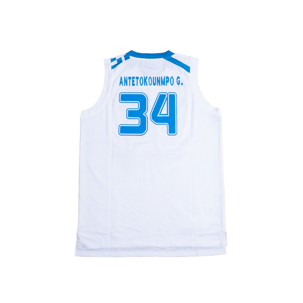 GIANNIS HELLAS TEAM GREECE BASKETBALL JERSEY (WHITE) - Image 2