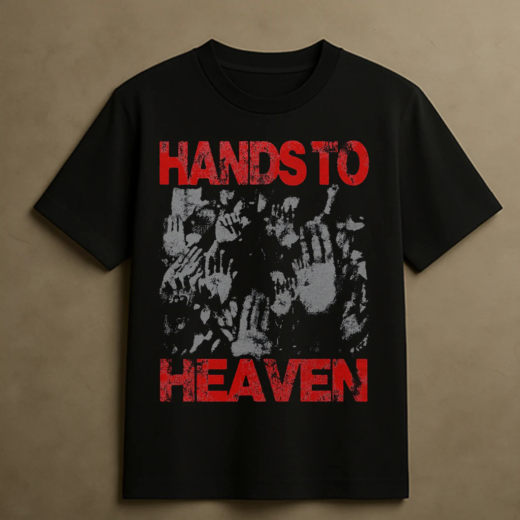 HANDS TO HEAVEN T-SHIRT (BLACK)
