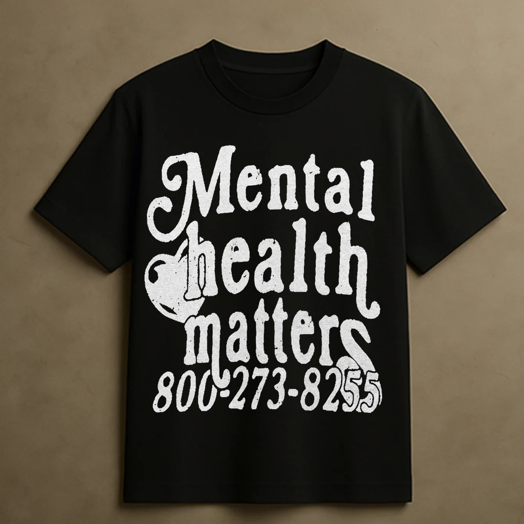 MENTAL HEALTH T-SHIRT (BLACK)