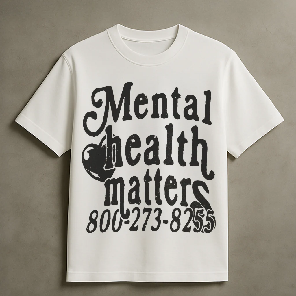 MENTAL HEALTH T-SHIRT (WHITE)