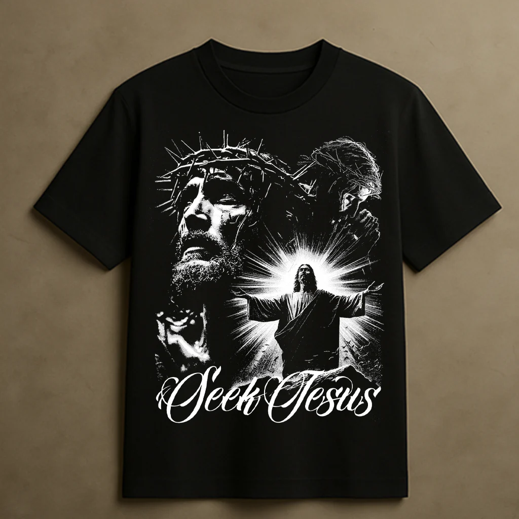 SEEK JESUS T-SHIRT (BLACK)