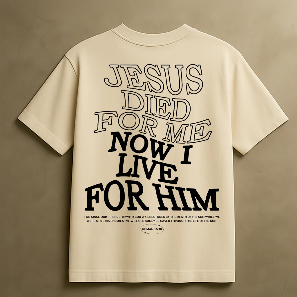 SEEK JESUS T-SHIRT (CREAM) - Image 2