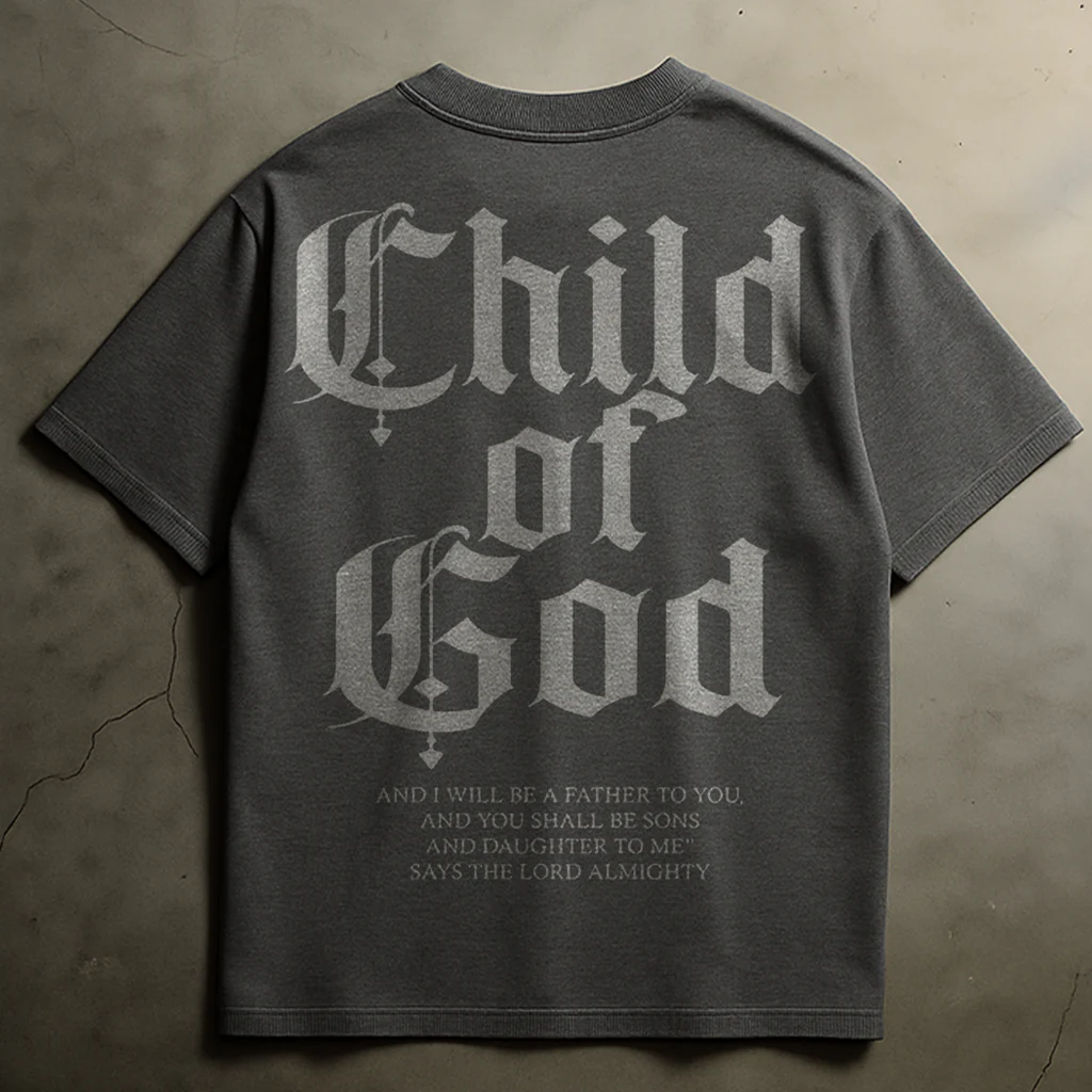 CHILD OF GOD T-SHIRT (GREY) - Image 2