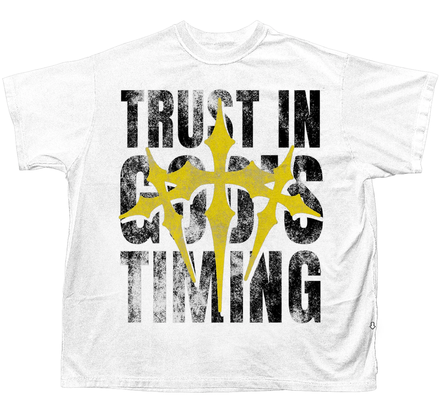 GOD'S TIMING T-SHIRT (WHITE)