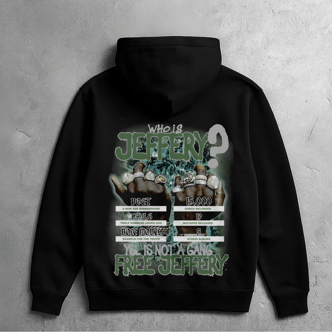 THUG BIG HEAD HOODIE (BLACK) - Image 2