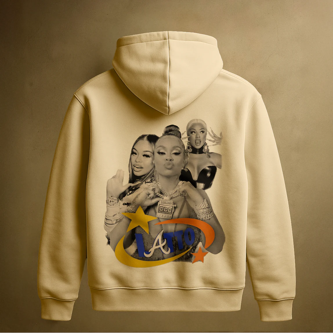 LATTO 777 HOODIE (CREAM) - Image 2