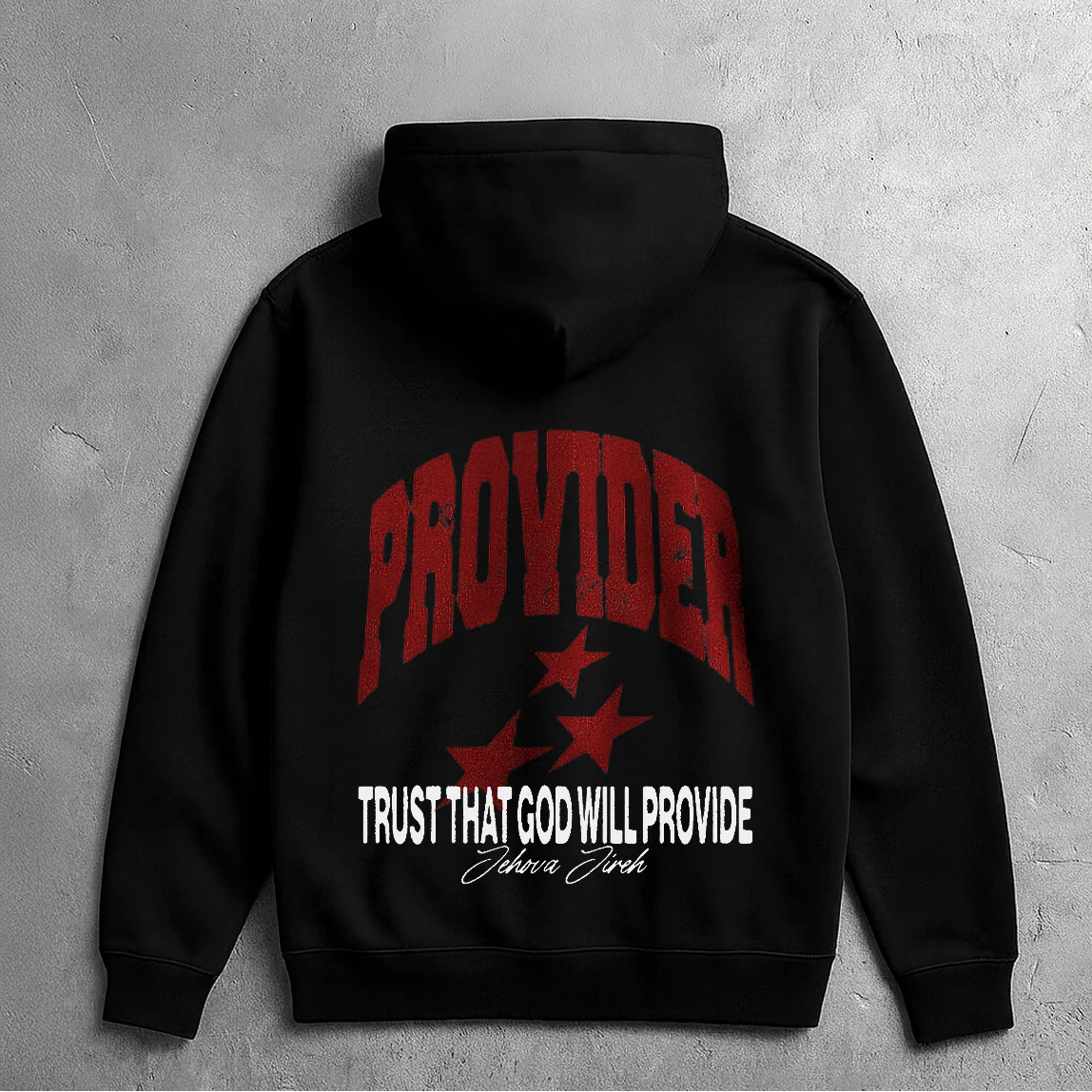 TRUST IN GOD HOODIE (BLACK) - Image 2