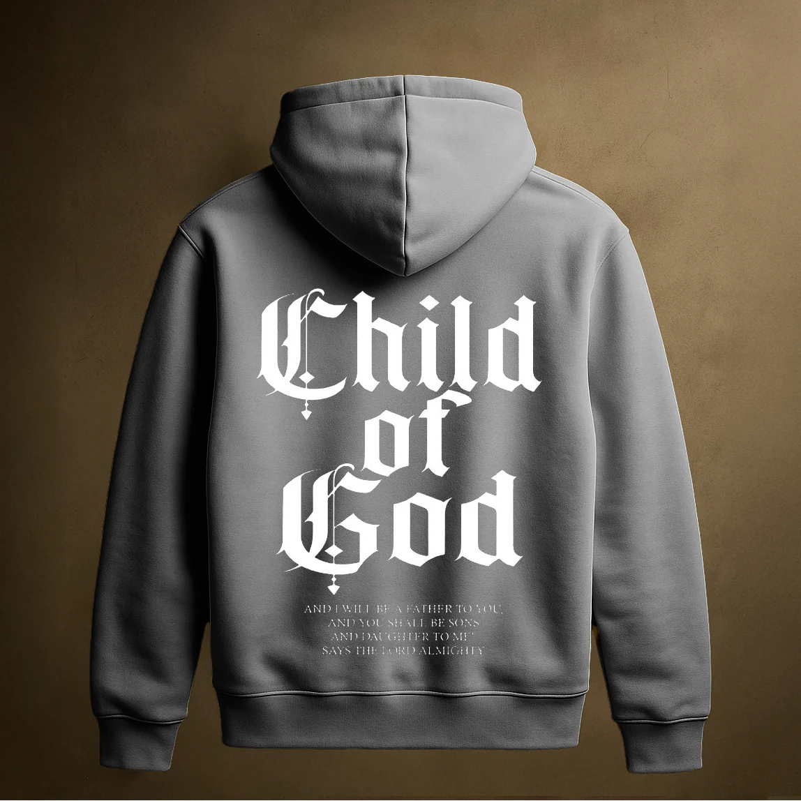 CHILD OF GOD HOODIE (CHARCOAL) - Image 2