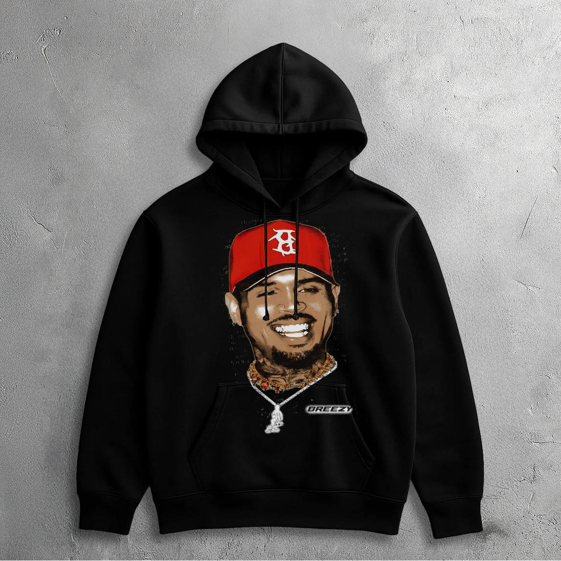 BREEZY SMILE HOODIE (BLACK)