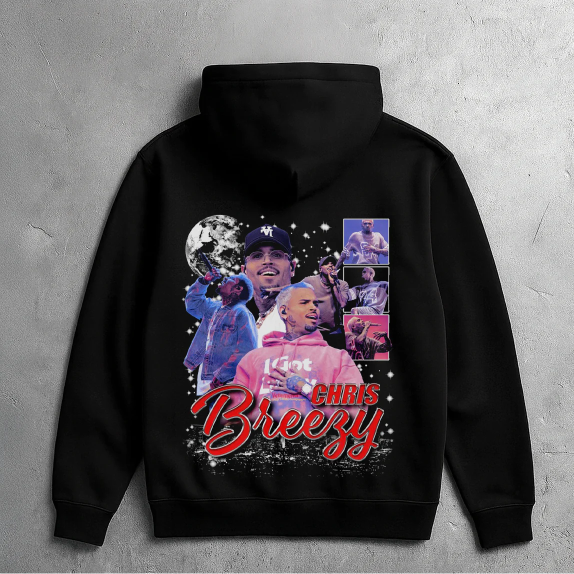 BREEZY SMILE HOODIE (BLACK) - Image 2
