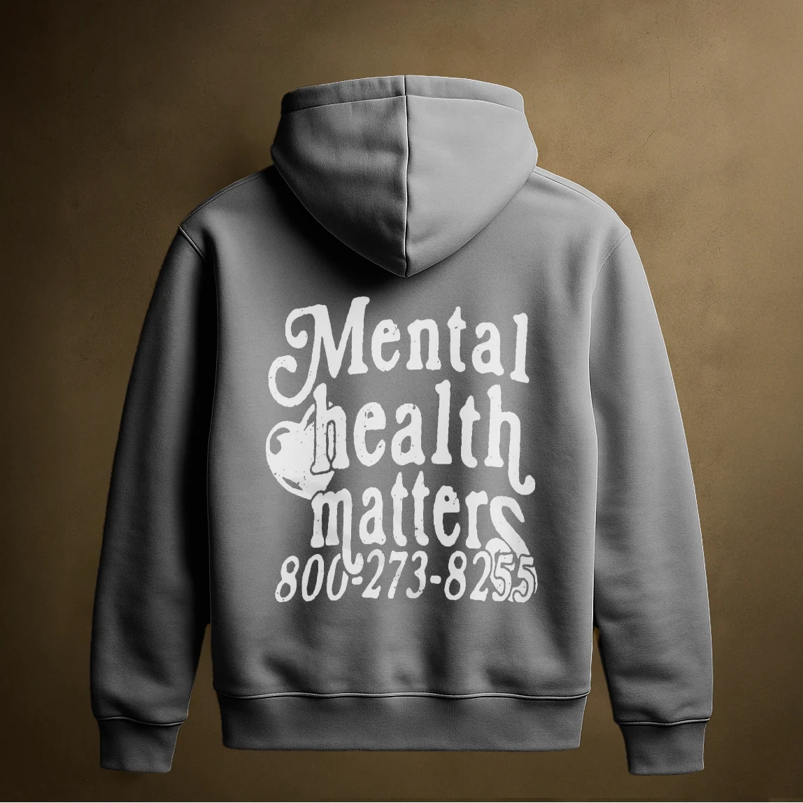 MENTAL HEALTH HOODIE (CHARCOAL) - Image 2