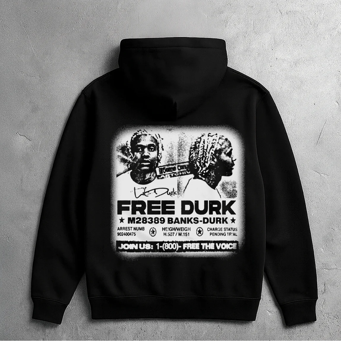 FREE DURK HOODIE (BLACK) - Image 2
