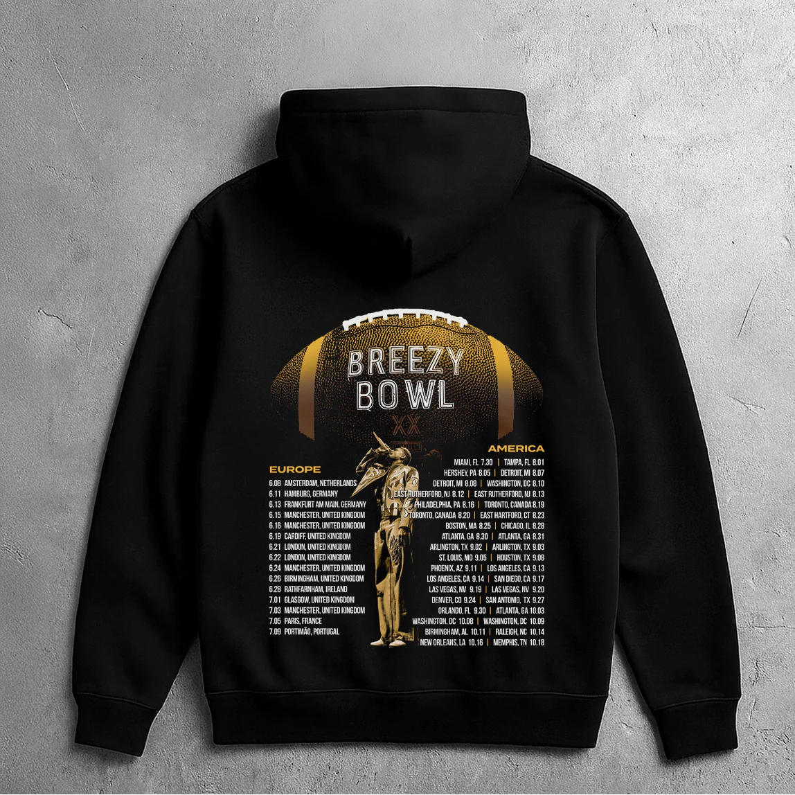 BREEZY BOWL HOODIE (BLACK) - Image 2