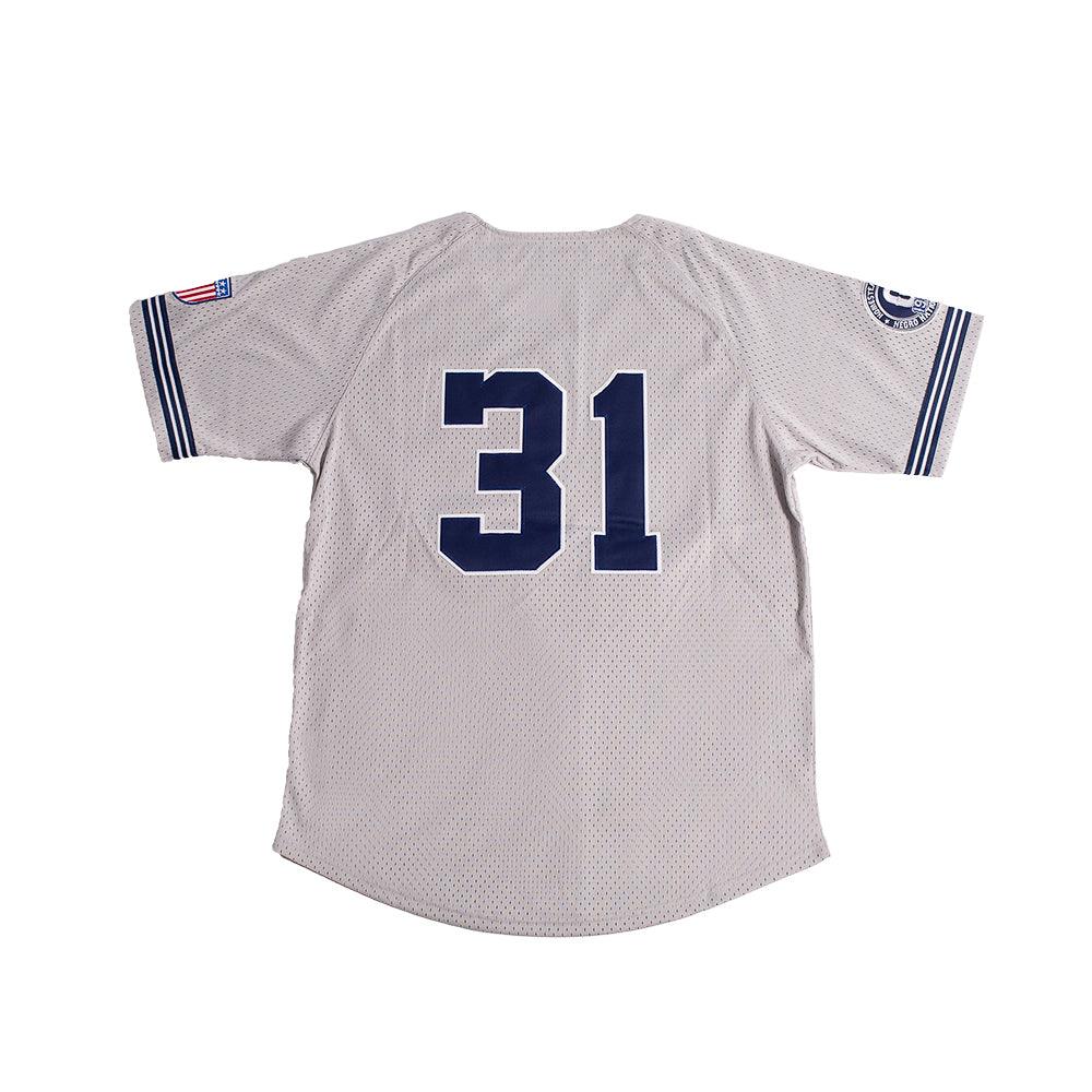 HOMESTEAD GRAYS BUTTON DOWN BATTING PRACTICE BASEBALL JERSEY (GRAY) - Image 2
