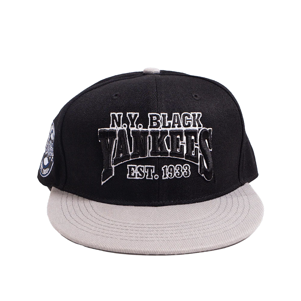 NY BLACK YANKEES FITTED HAT
