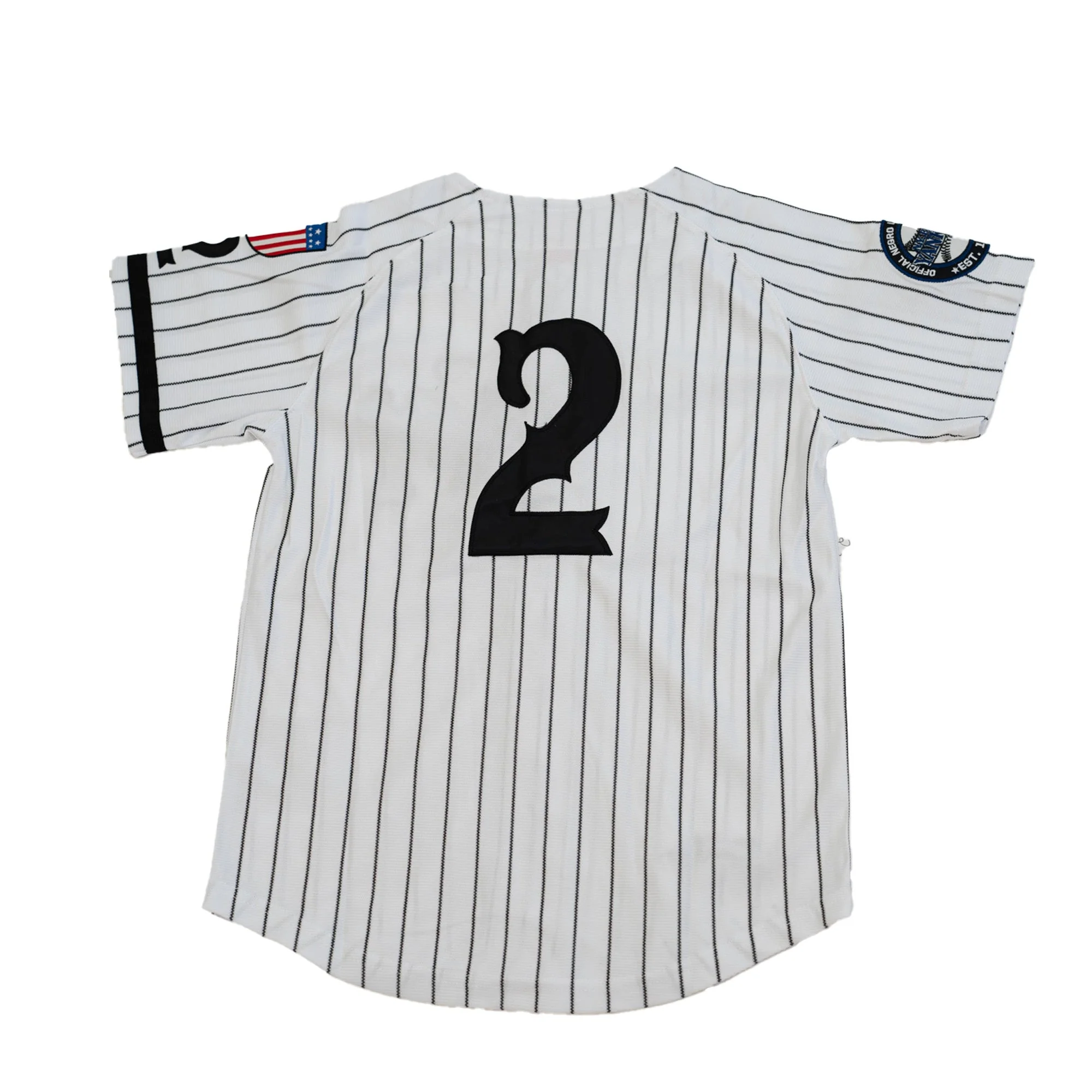 YOUTH NEW YORK BLACK YANKEES BUTTON DOWN BASEBALL JERSEY - Image 2