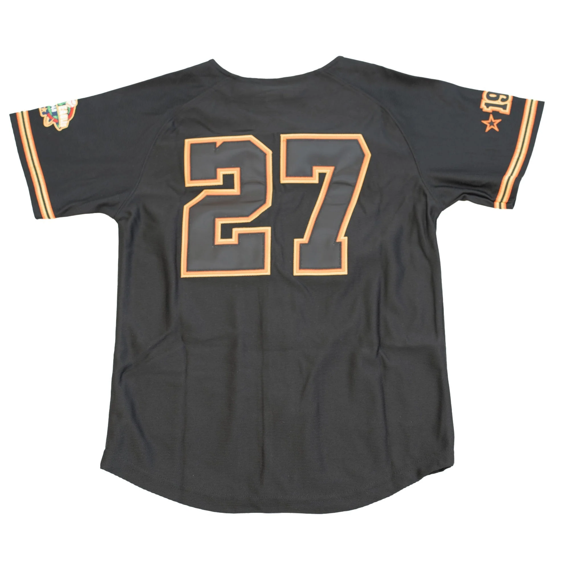 YOUTH HOUSTON BLACK EAGLES BUTTON DOWN BASEBALL JERSEY - Image 2