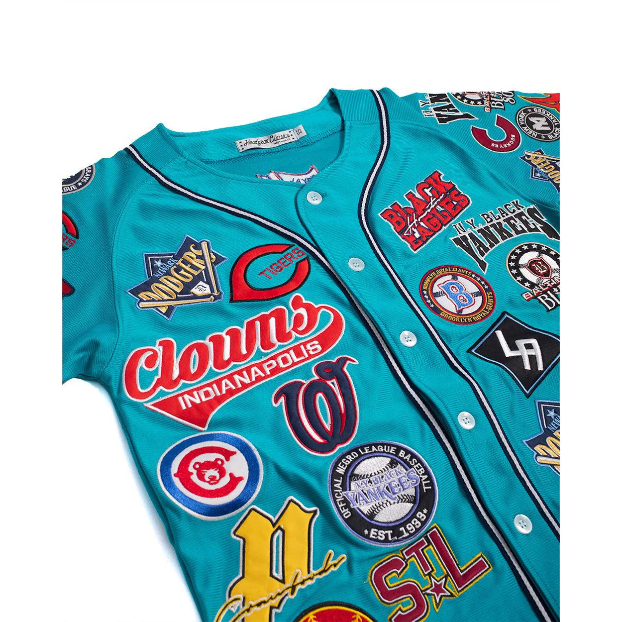 NEGRO LEAGUE COLLAGE JERSEY (TEAL) - Image 3