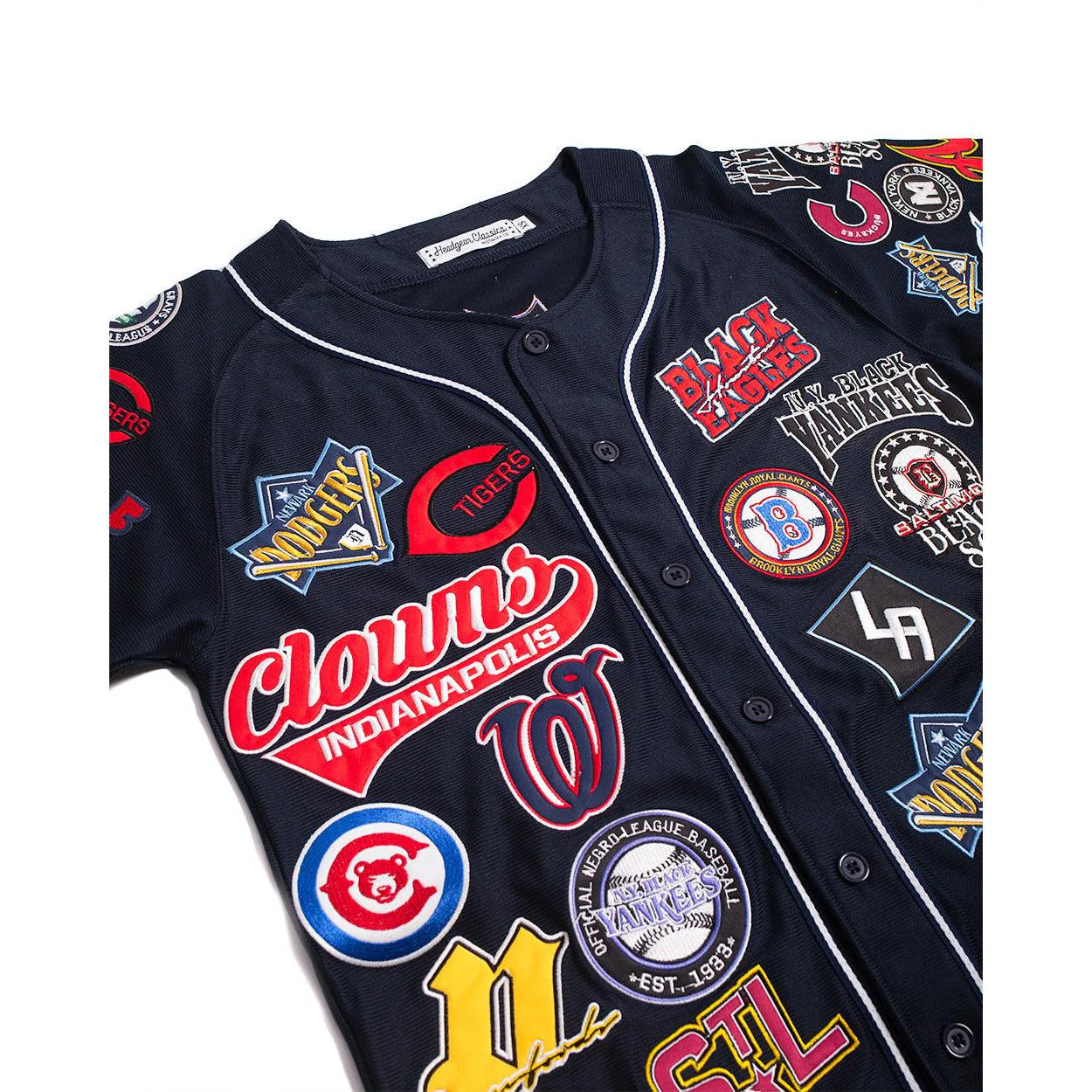 NEGRO LEAGUE COLLAGE JERSEY (NAVY) - Image 3