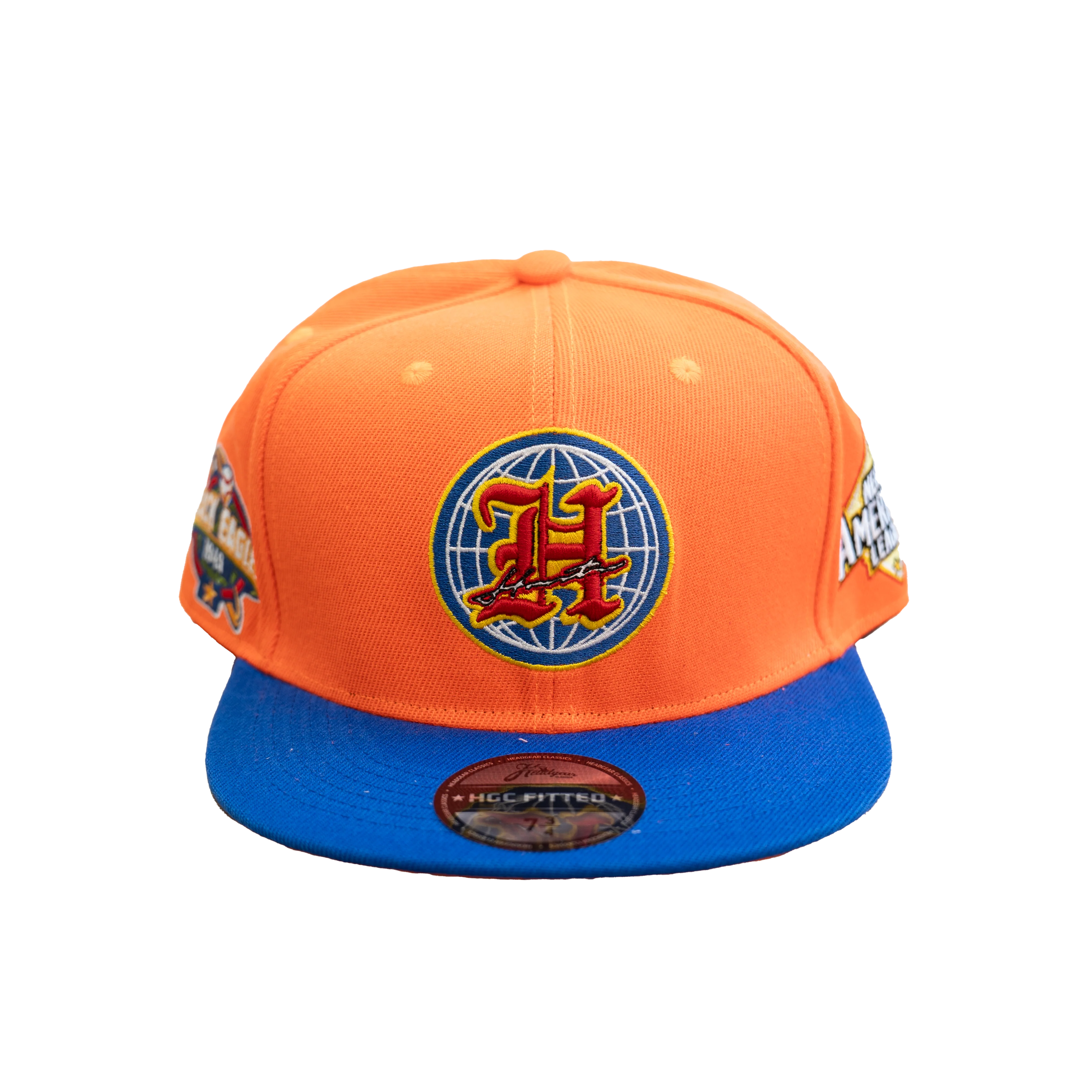HOUSTON BLACK EAGLES FITTED HAT (ORANGE)