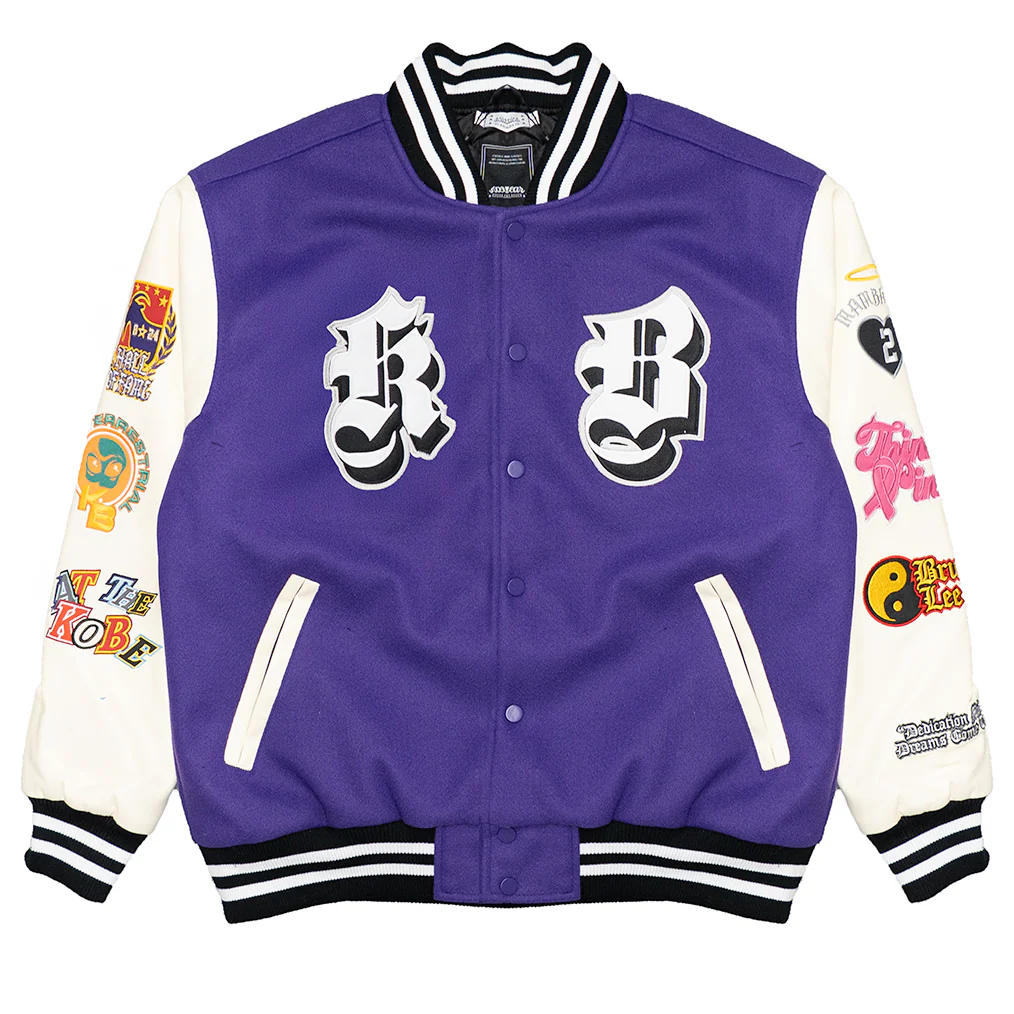 KOBE BRYANT LEGEND OF THE MAMBA VARSITY JACKET (PURPLE)