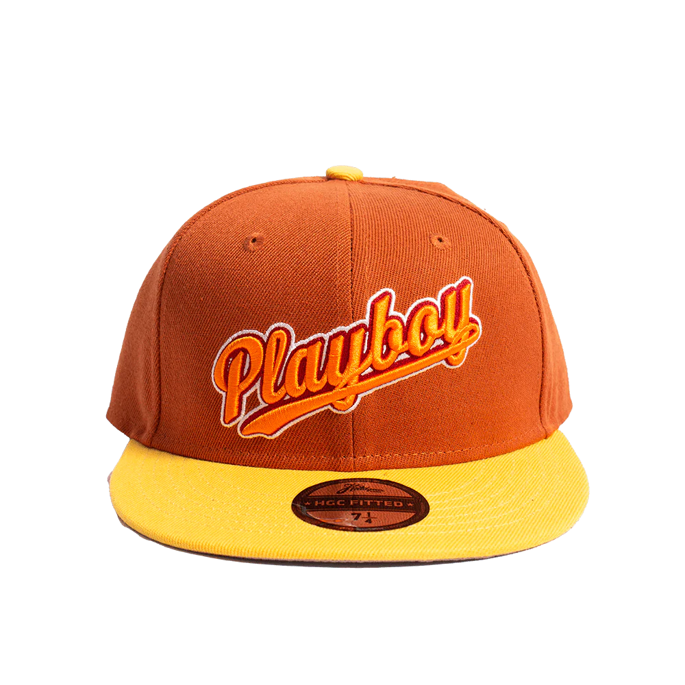 PLAYBOY STAY PLAYFUL TAN FITTED HAT