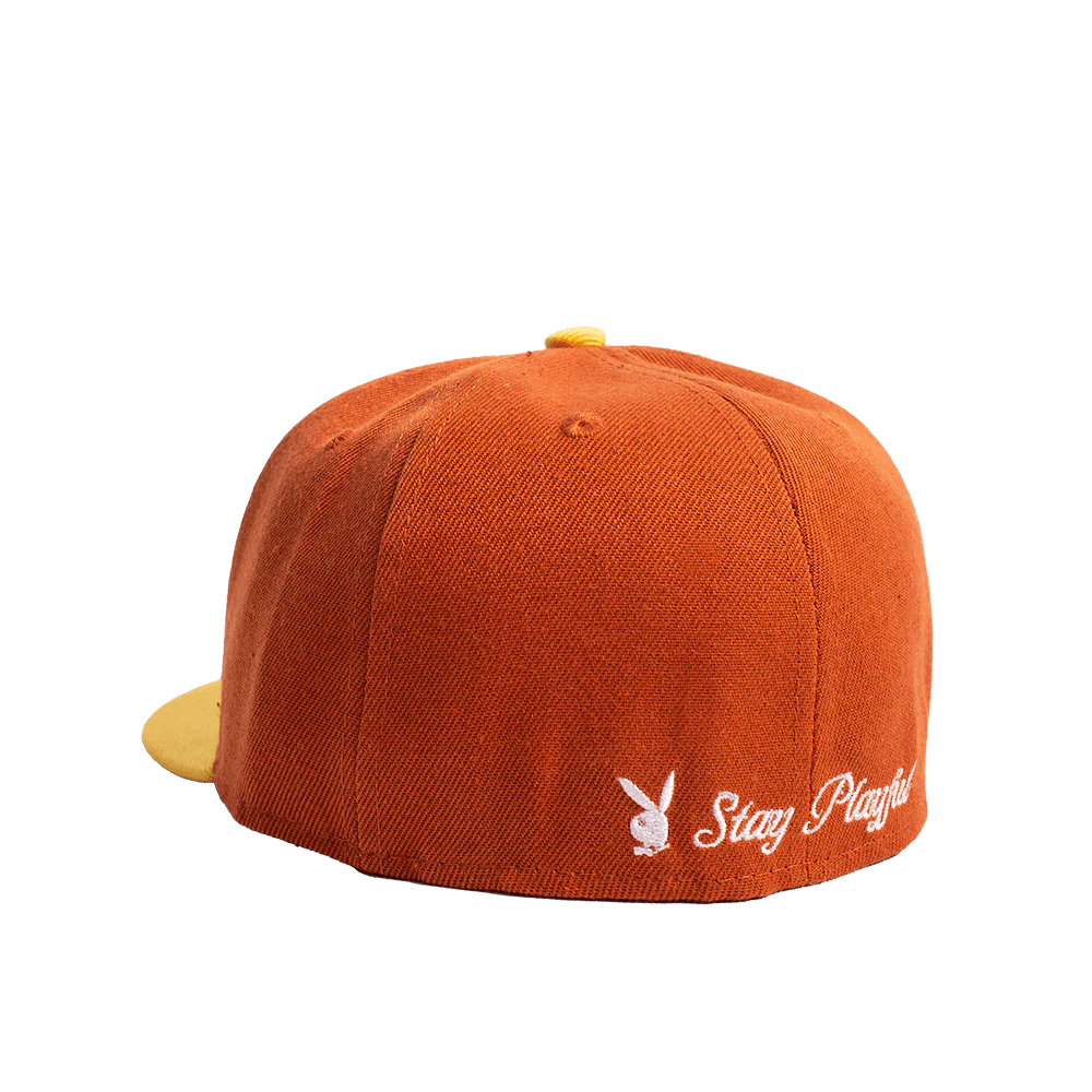 PLAYBOY STAY PLAYFUL TAN FITTED HAT - Image 2