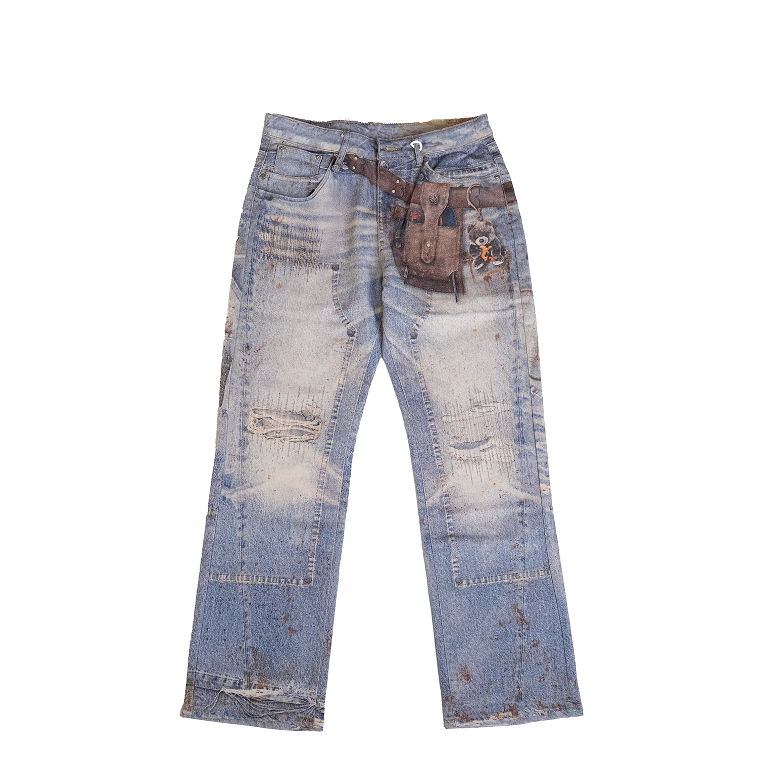 BAGGY BLUE CARPENTER ATTACHMENT WATSON DENIM PANTS - Image 2