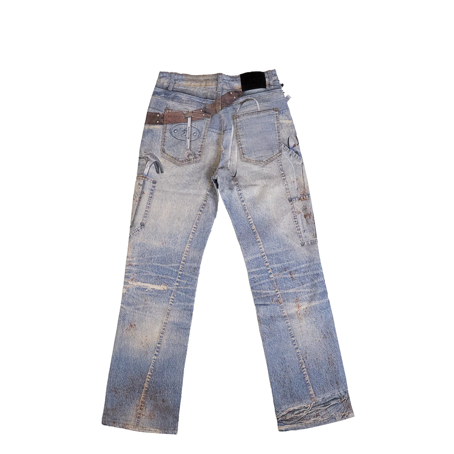 BAGGY BLUE CARPENTER ATTACHMENT WATSON DENIM PANTS - Image 3