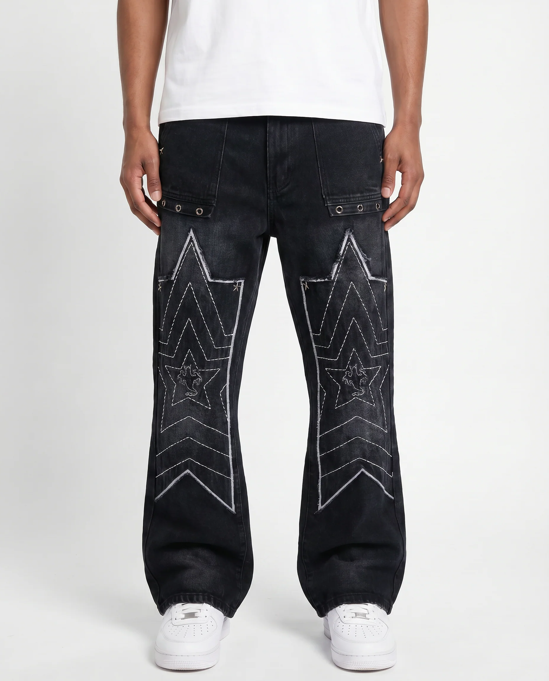 BAGGY GREY CARPENTER WATSON DENIM PANTS