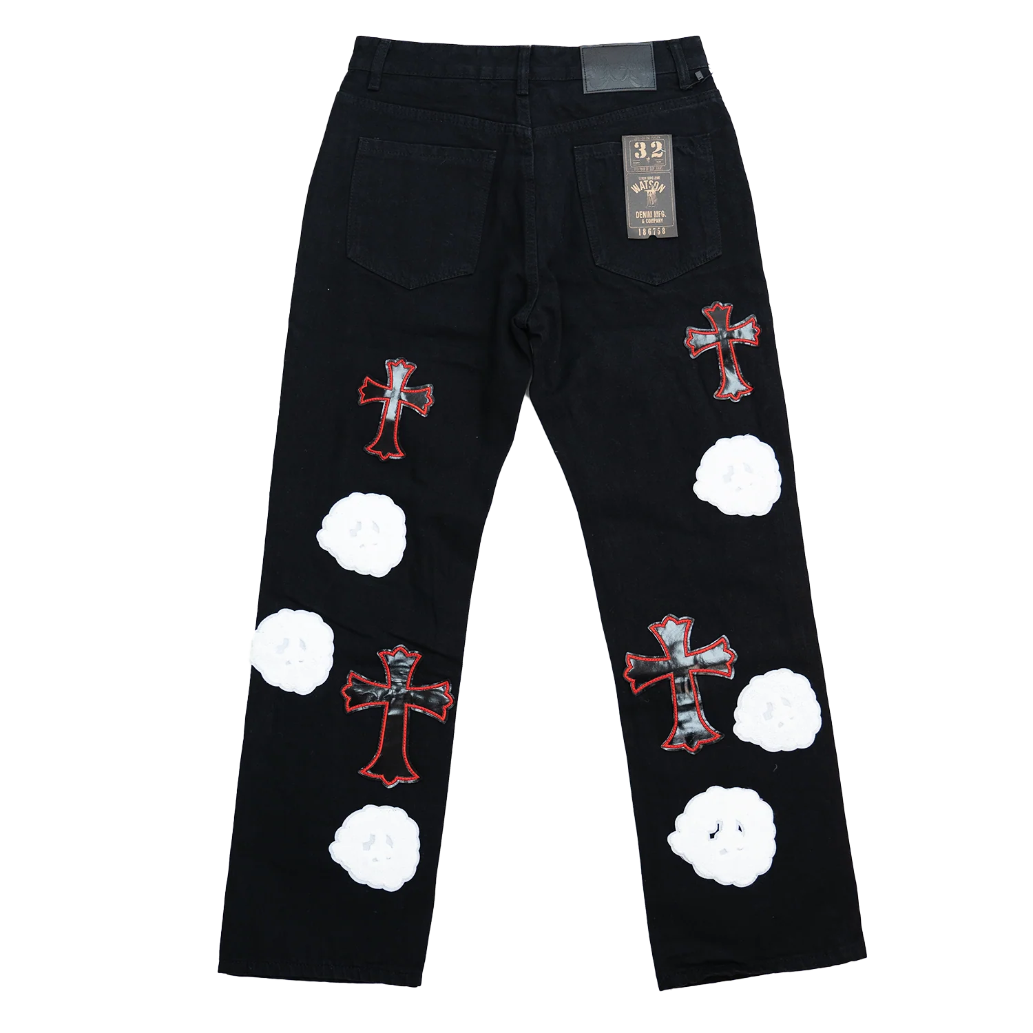 BLACK CLOUD & CROSSES PATCH WATSON DENIM - Image 3